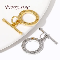 18K Gold Plated OT Clasp Toggle Clasps For Necklaces,Jewelry Clasp Connector For Bracelets Making Accessories DIY Fittings