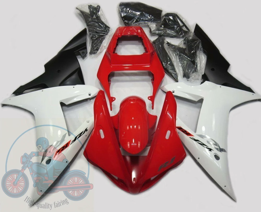 High quality New ABS Full Fairings Kit Fit for YAMAHA R1 2002 2003 02 03 Bodywork Set Custom Red White Black