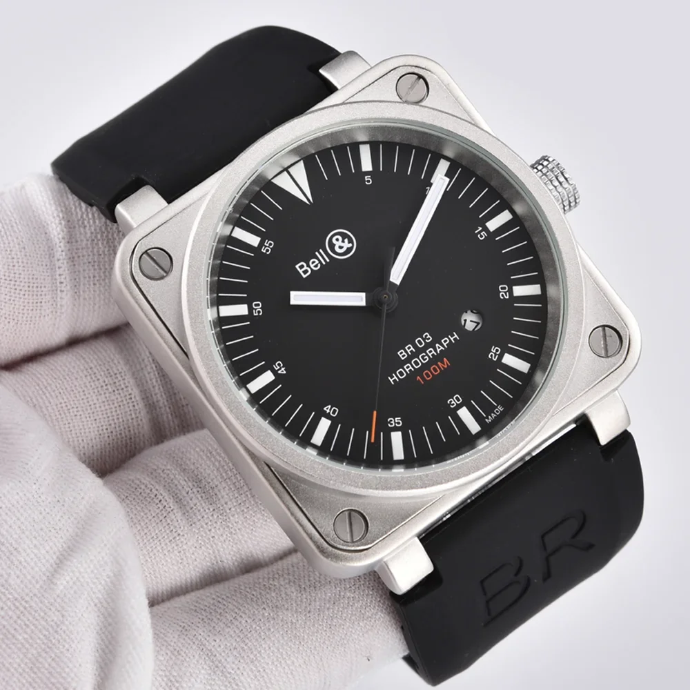 

2025 Very Top Quality Original Brand Watches For Mens High Quality Square Automatic Mechanical Watch Business Sports AAA Clocks