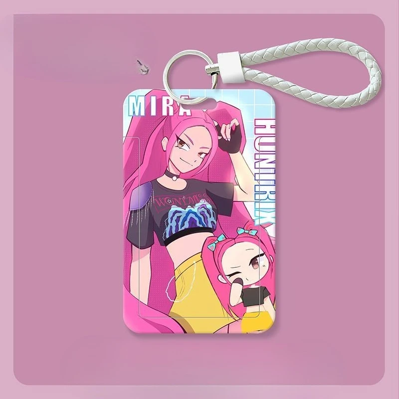 KPop Demon Hunters sweet and cute creative anime cartoon pattern fashion portable campus access and meal card protective case