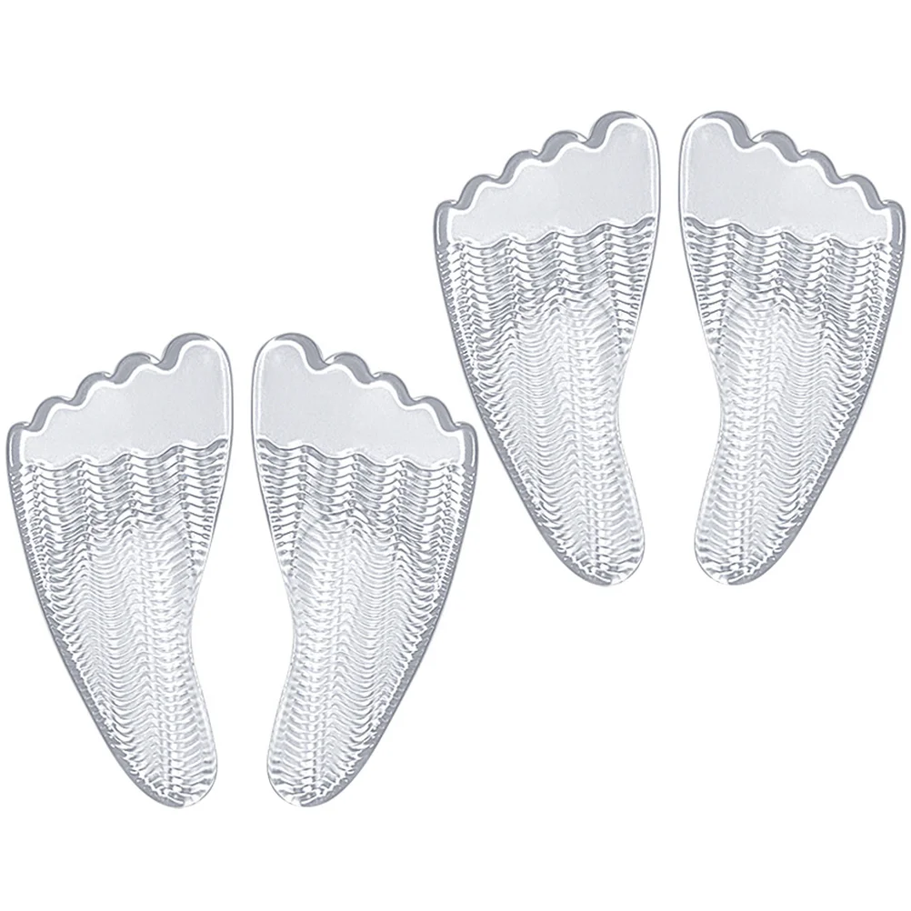 

2 Pairs Arch Support Gel Insoles High Heel Inserts Metatarsal Pads Anti Skid Foot Pain Relief Comfortable Elastic S als Heel