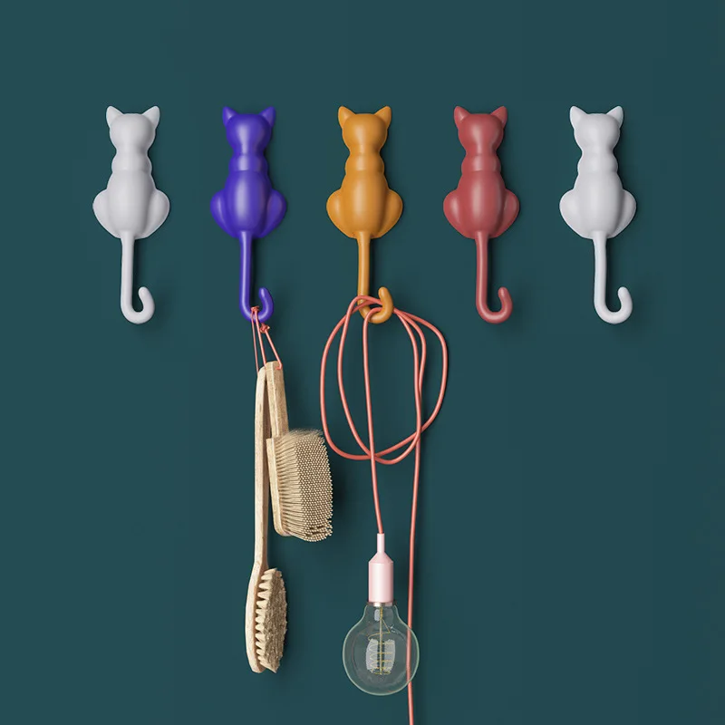 

Original Cat-shaped Creative Storage Hook Clothing Display Racks Hook Coat Hanger Cap Room Deco Key & Decorative Hooks