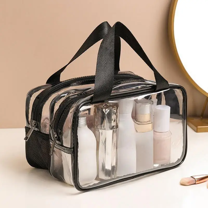 

Portable transparent makeup travel bag cosmetic storage bag travel toiletry bag waterproof toiletry bag zipper bag