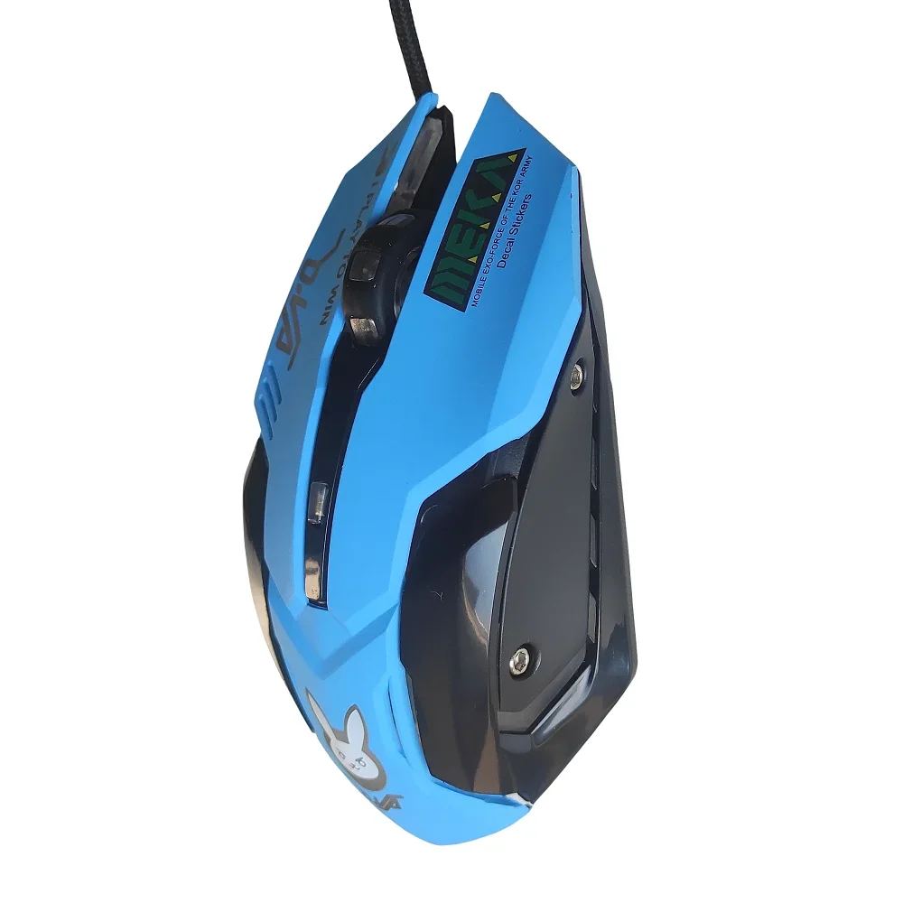 CARPBABA CBdVMO161 Jogo Mouse Rosa Azul Rabit Com Fio Cabo USB Gaming Computer Mouse Ajustável DPI Ergonômico Para Laptop PC