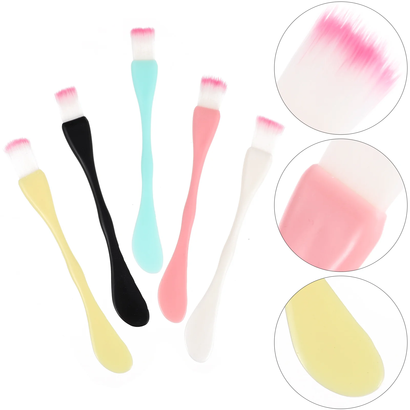 

15 Pcs DIY Stirring Stick Mask Brush Set Mud Portable Applicator Double-head Plastic Multifunctional Tool