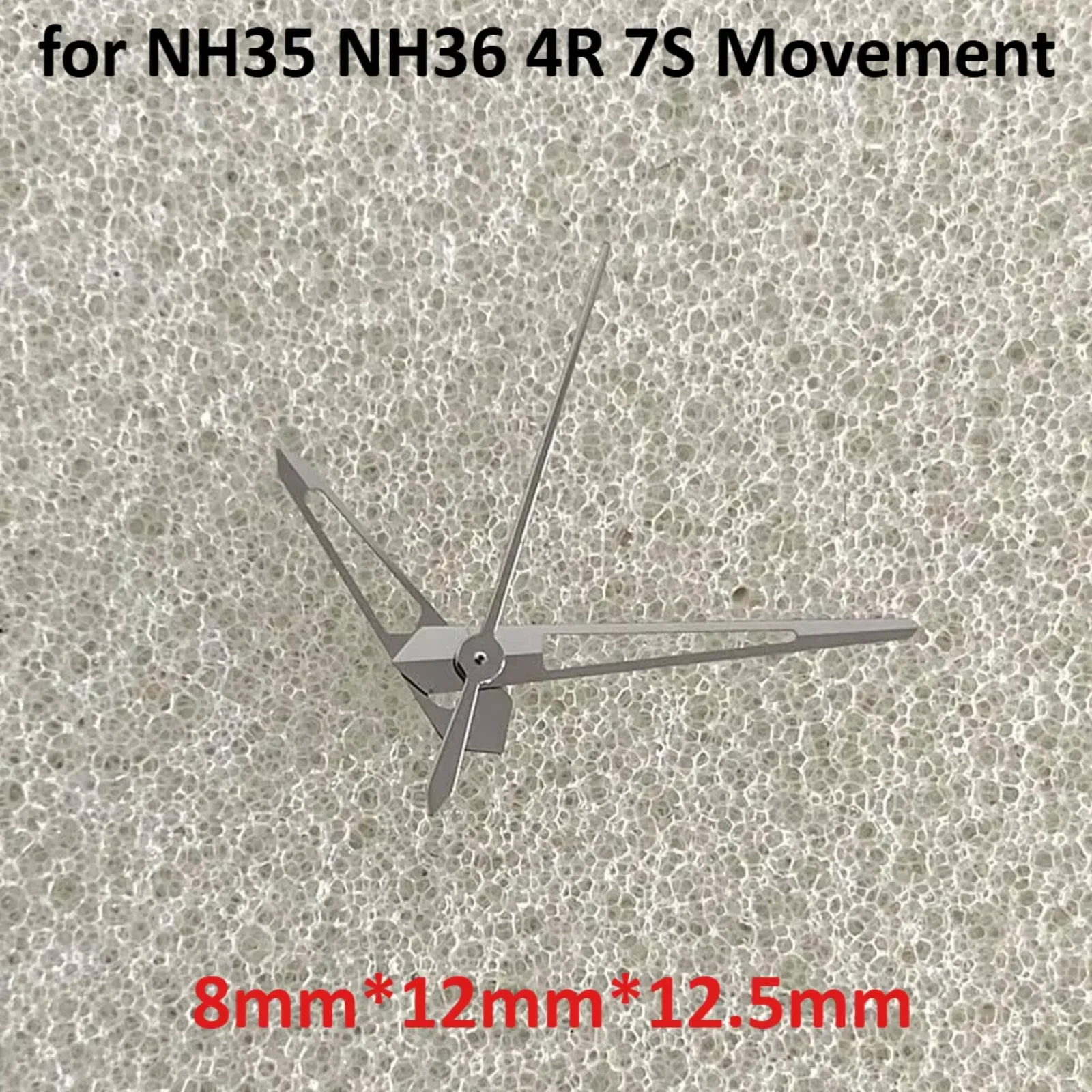 

Pointers Hollow Silver Watch Hands Three Watch Hands Set No Luminous for NH35 NH36 4R 7S Movement Diy Parts 8mm*12mm*12.5mm