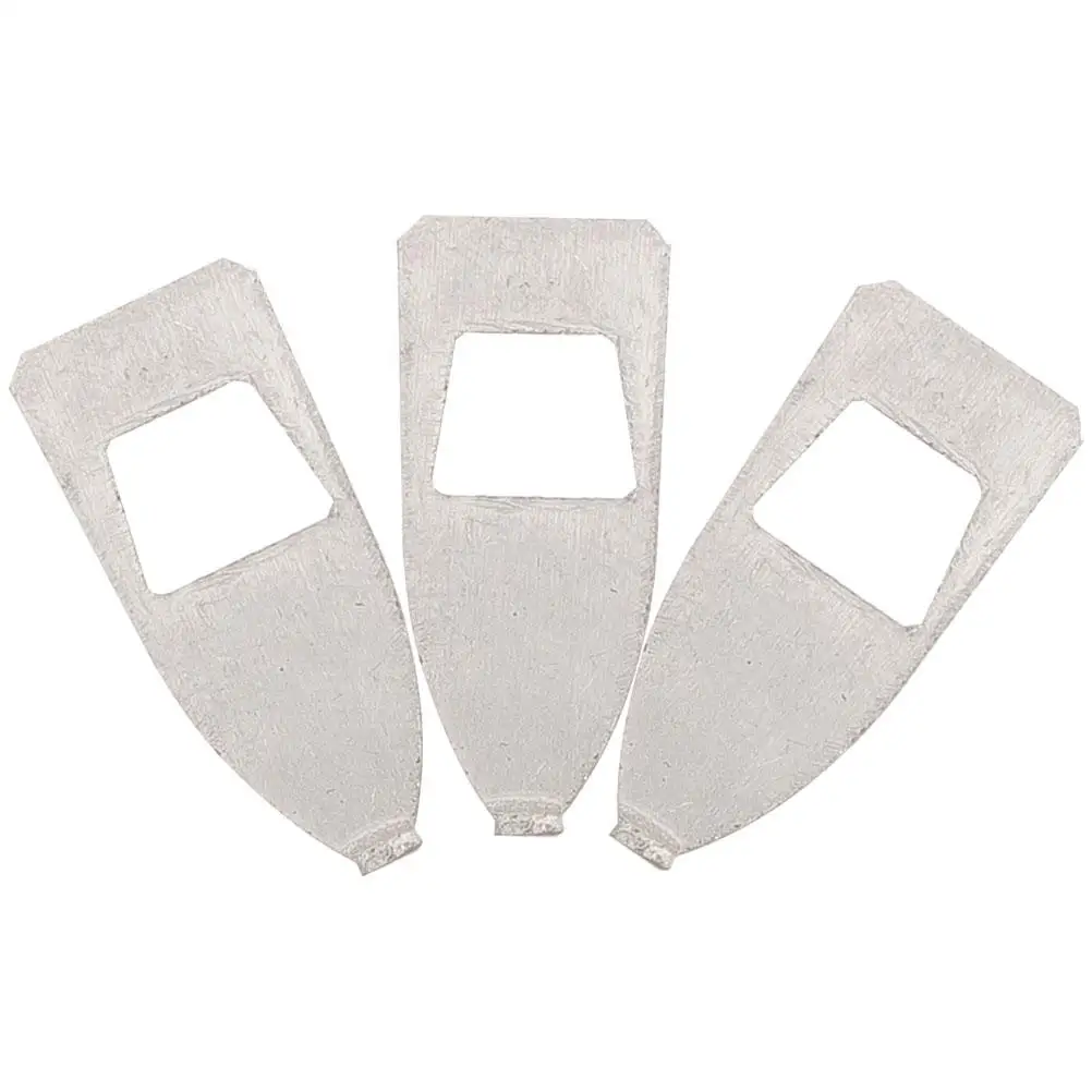 

3 Pcs Violin Bow Head Piece Stringed Instruments Parts Tips Component Metal Gift