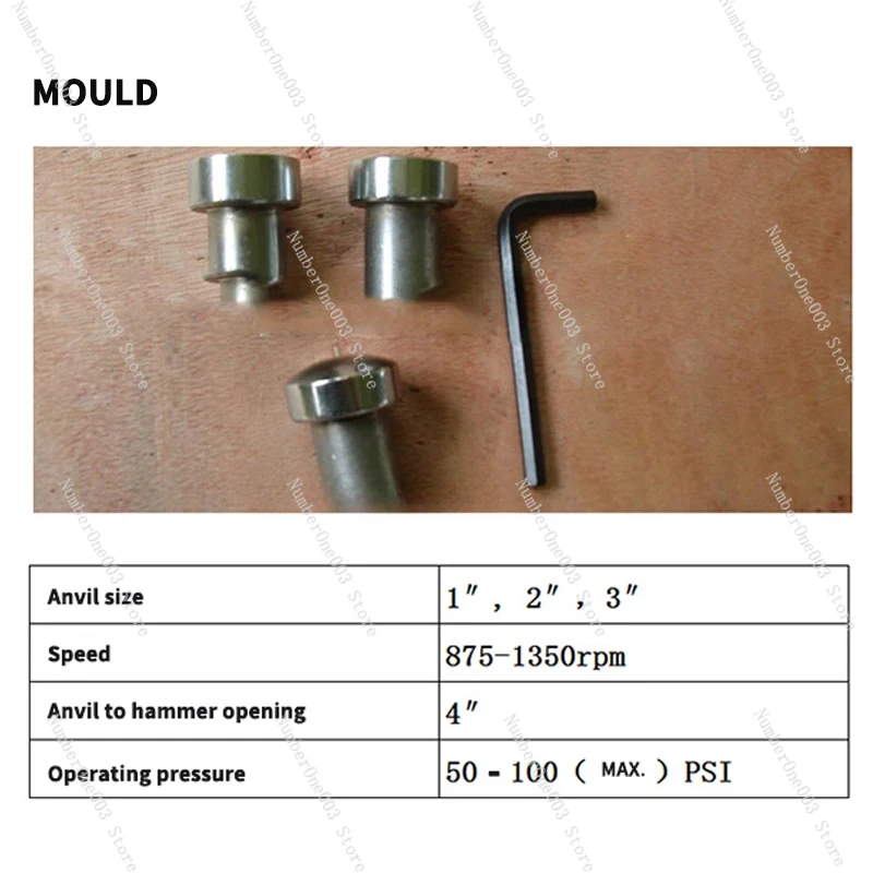 PPH500 Planing Hammer Pneumatic Planing Shaping Equipment for Copper Aluminum Sheet Metal Brass Shaping Stretching 50–100 PSI