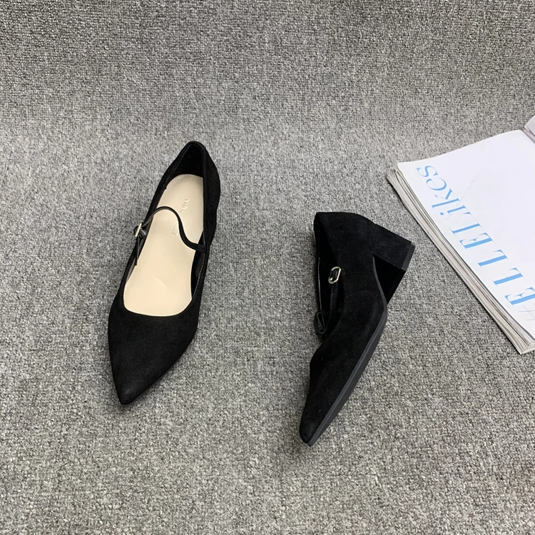 รองเท้าผู้หญิงแพลตฟอร์มรองเท้าสบายๆหญิงรองเท้าผ้าใบ Pointed Toe Modis SLIP-ON Flats All-Match Clogs 2024 รองเท้าส้นสูงลื่นสบาย