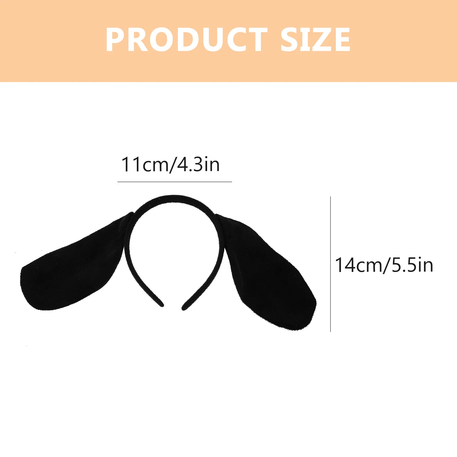 1 Set Fascia per orecchie di cane con coda Papillon per naso finto per bambini Ragazze Festa di animali Accessori per costumi cosplay di Halloween Orecchio di cucciolo