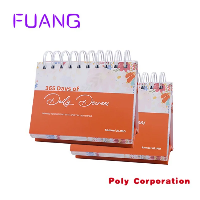 Custom  2023 Custom Printing Desktop Planner 2024 Table Organizer Tent Desk Calendar With Logo