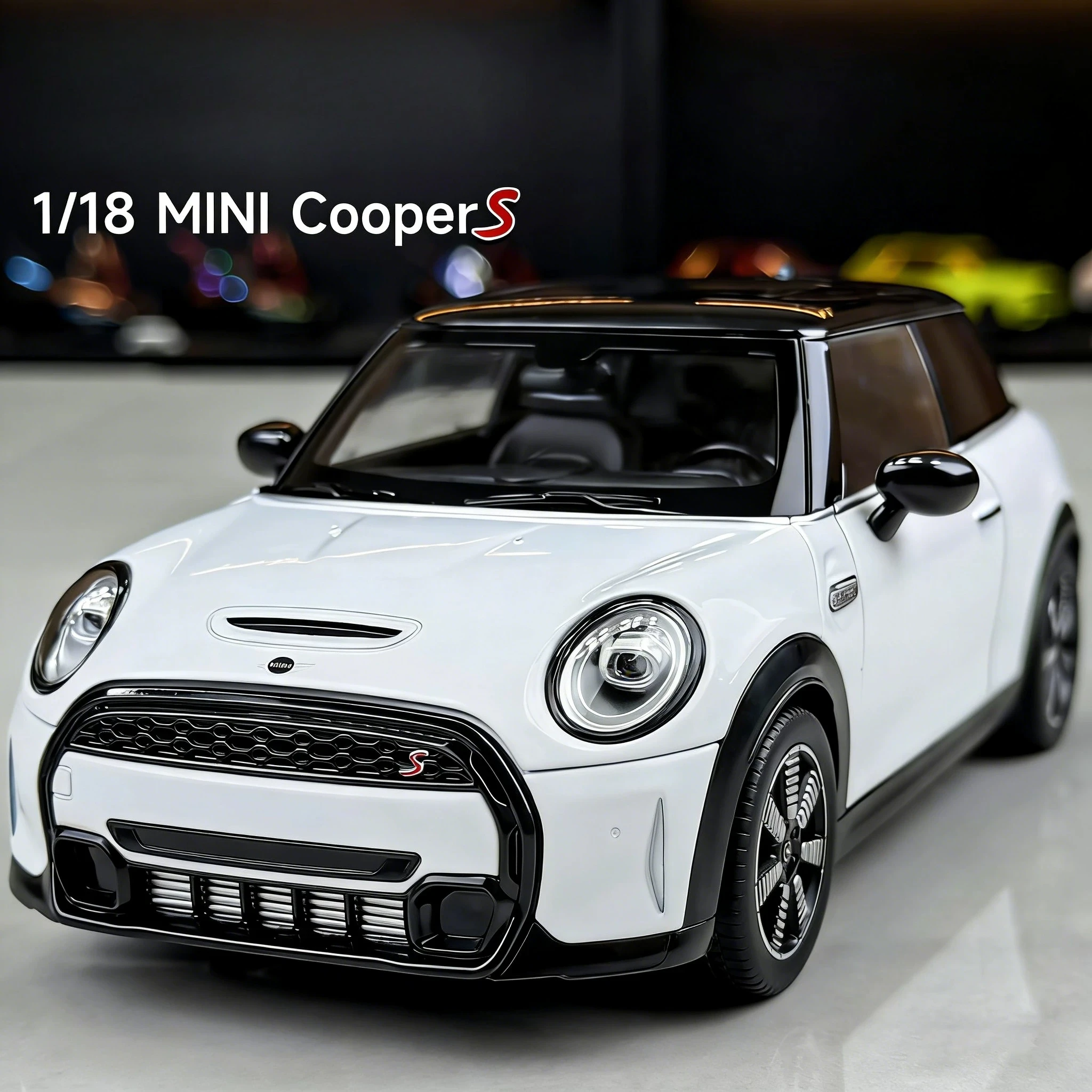 

1:24 Mini Cooper S Luxury Sports Hatchback Alloy Metal Diecast Model Car Home Trendy & Desktop Display Birthday Ornament