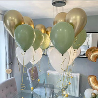 20pcs avocado green balloon set for birthday, graduation, opening, one year old, wedding, party decoration