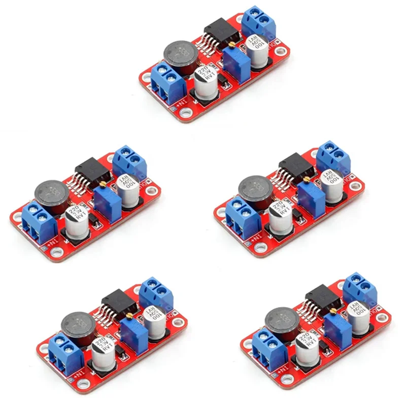 [NEW A09R!】 High Power Current 5PCS XL6019 5A DC-DC Adjustable Boost Power Module Output Voltage 5V 6V 12V 24V 3-35V To 5-40V