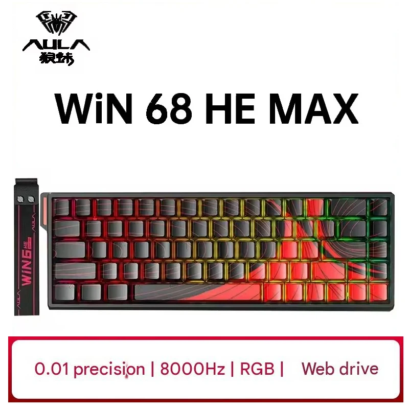 AULA WIN60 WIN68 HE MAX Mechanical Keyboard 0Dead Zone 8KHz RGB Magnetic Shaft esports Professional Gaming KeyBoard