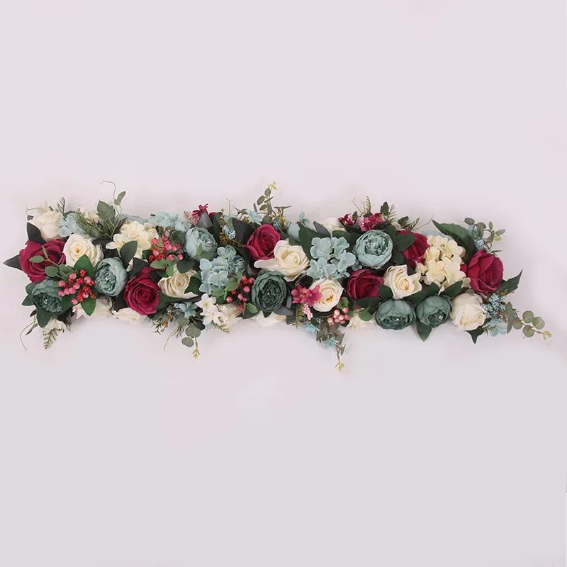 50-200CM Rosa Seidenrosen-Blumenreihe im Europäischen Stil, Künstliche Blumen für Hochzeits-Hintergrund, Bogen, Wegführung, Event-Display-Dekoration – Detail 1