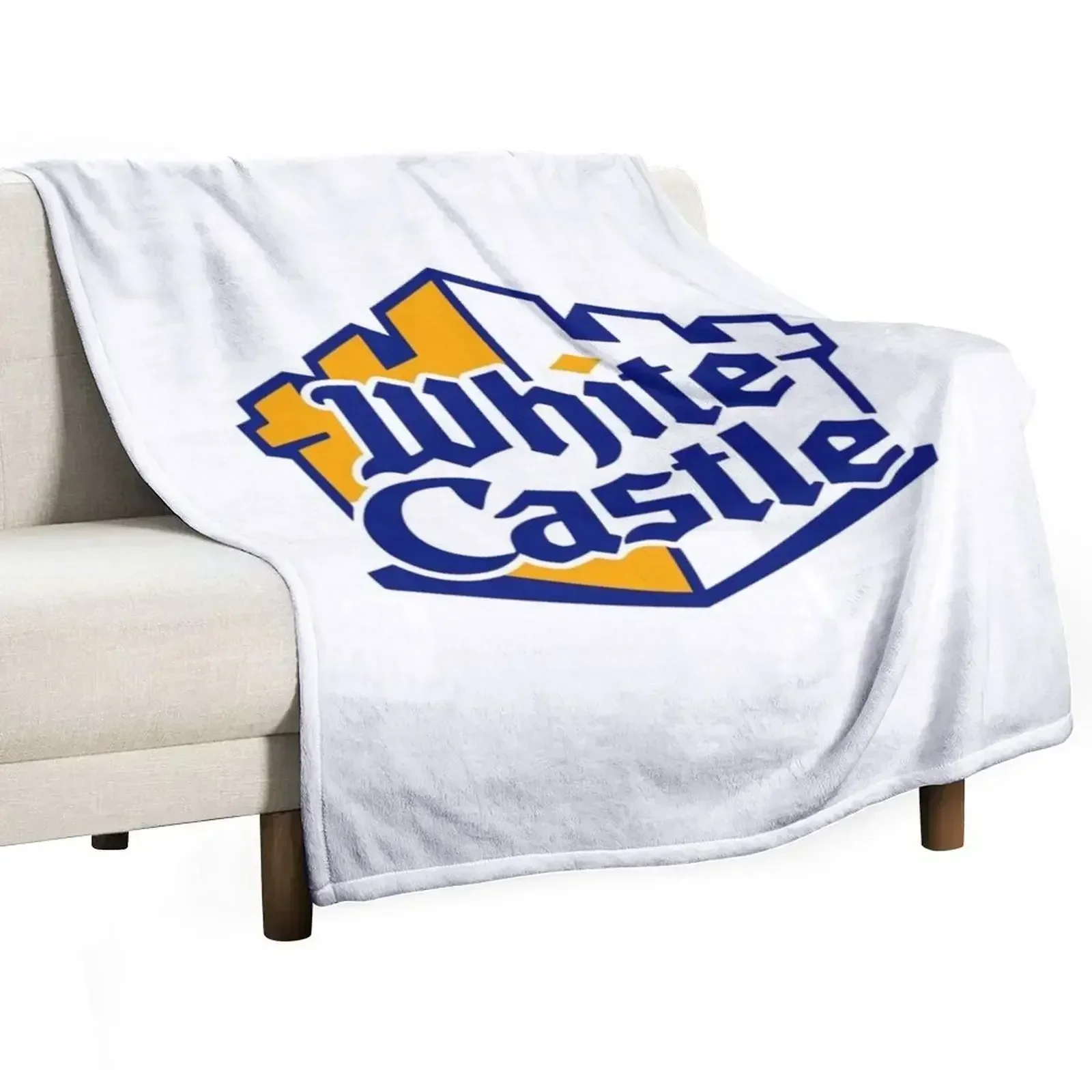 White Castle Throw Blanket Color Fast Cozy Throw Blanket