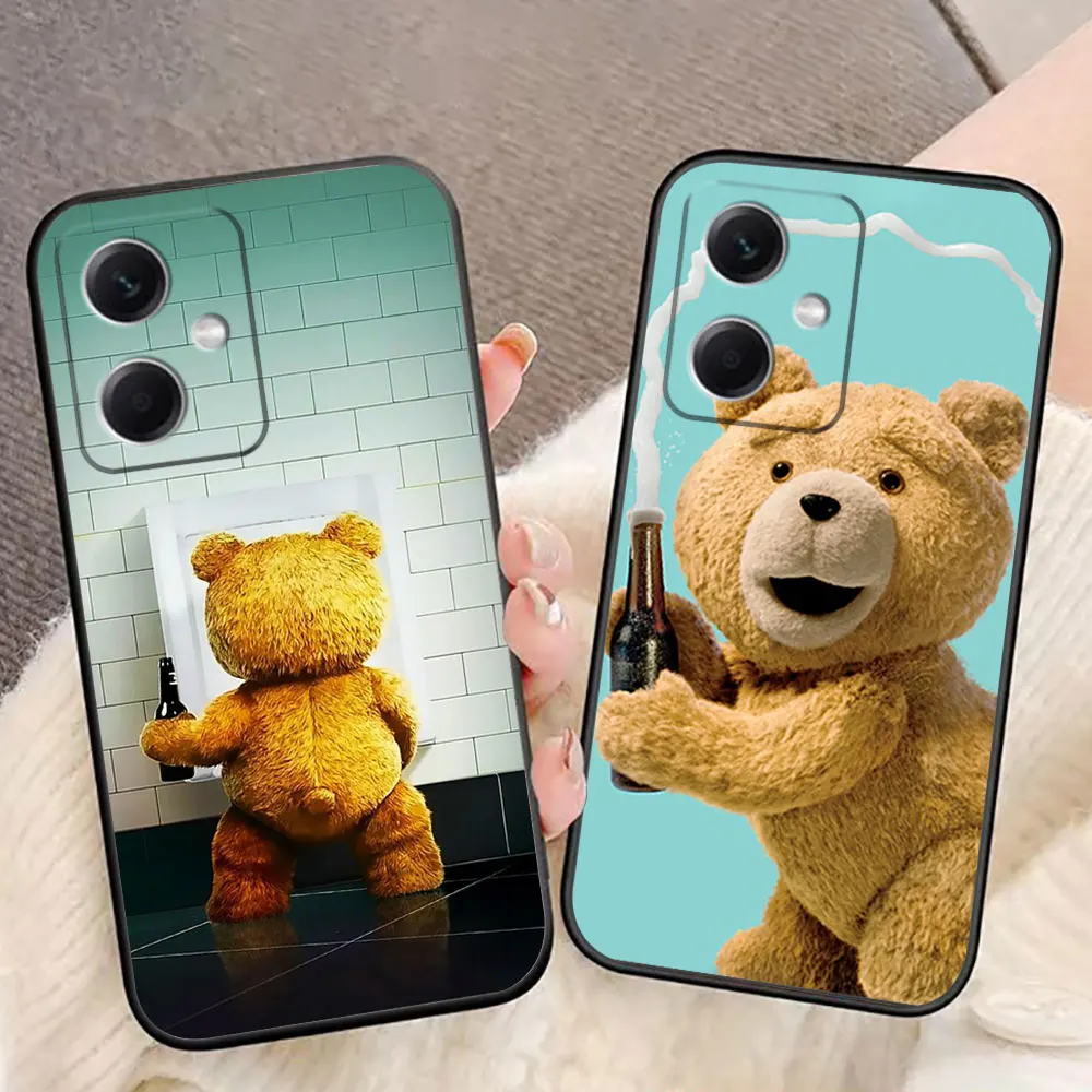 

The Cute Teddy Bears Phone Case For Redmi Note 13 12 12S 11 11T 11S 10 9T 9S 9 8 8T 7 Pro 5G 4G Silicone Case Funda Coque Shell