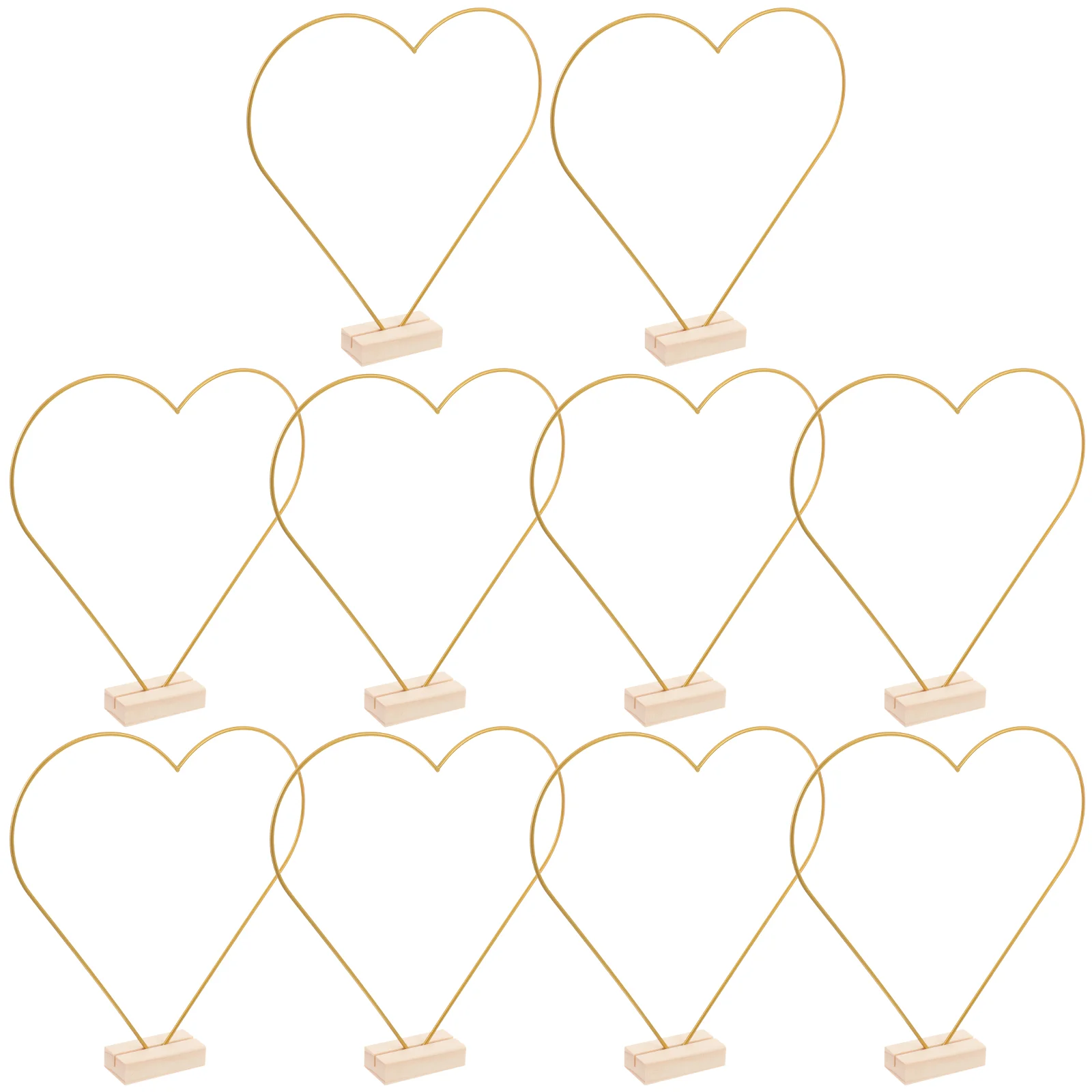 

10 Sets Floral Hoop Centerpiece Wedding Decor Basket DIY Decorations Metal for Home Iron Wreath Frame