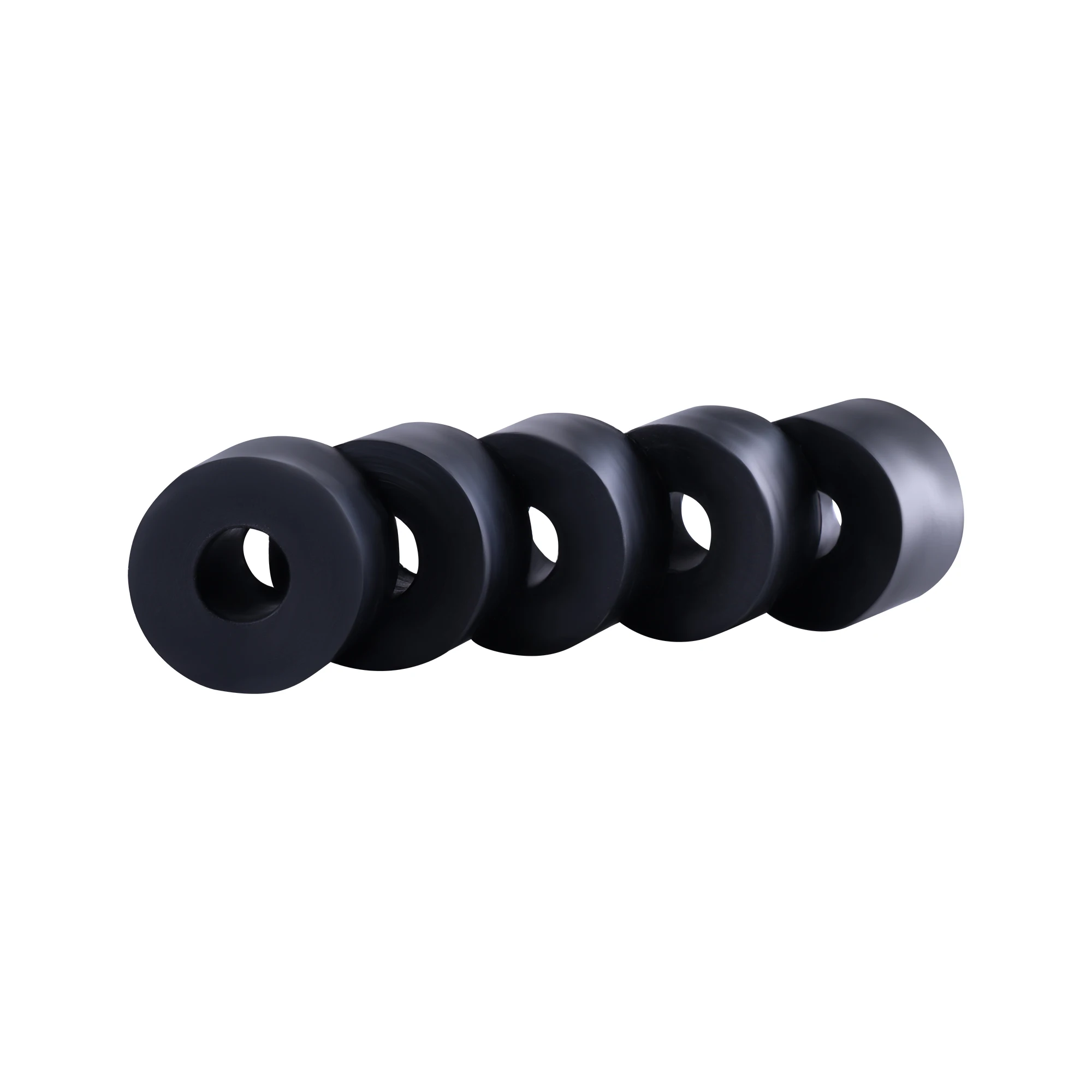 30pcs Rubber Pad Block 25×10×15mm Round Rubber Bushings Washers Black