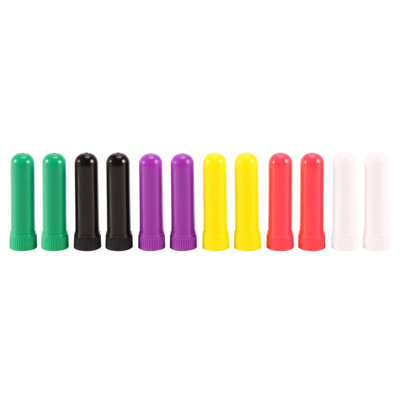 12PCS New Aromatherapy Oil Aromatherapy Blank Nasal Inhaler Stick Portable