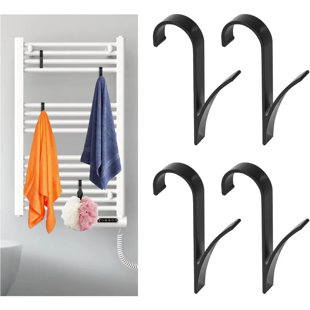 Crochet de cintre de serviette de vêtements d'écharpe pour support organisateur de salle de bain, cintres de rangement de cuisine de salle de bain pour Rail de radiateur de serviette chauffée