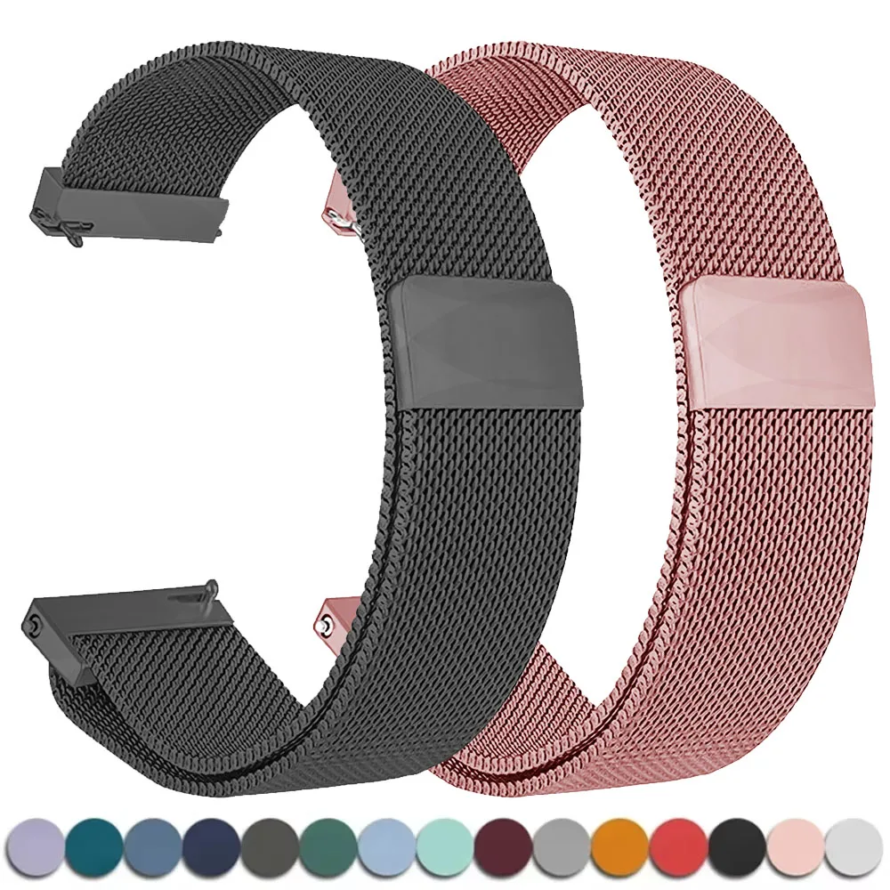 

For Redmi Watch bands 20mm Magnetic Milanese Strap for Samsung Galaxy Watch 7/6/5/4 22MM Band for Huawei 5 4 GT3 Pro Bracelet