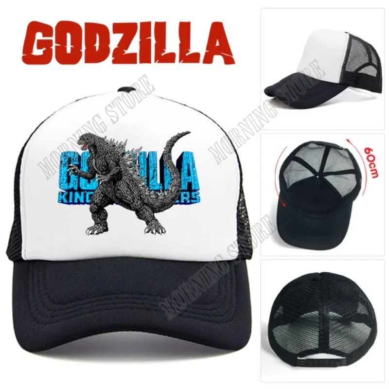 

Godzillas Boys Baseball Cap Anime Print Children Adult Base Hat Kids Outdoor Casual Sunshade Hats Cartoon Summer Breathable Caps
