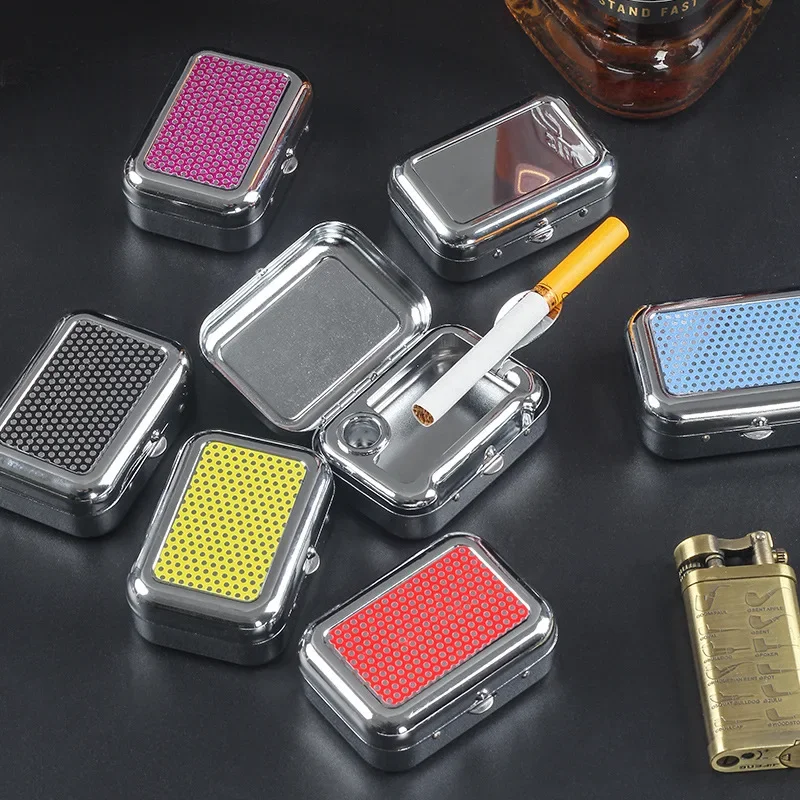 NEW Creative mini pocket ashtray, portable colorful ashtray, cigarette accessories, men's gift