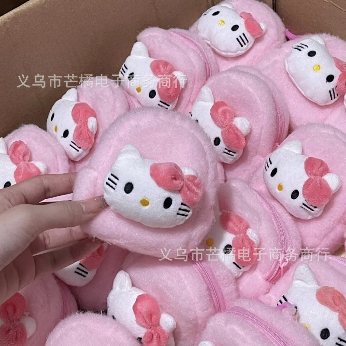 Sanrio HelloKitty Mymelody помпон Purin портмоне милый мультяшный мешок для хранения брелок кулон подарочные аксессуары анимация