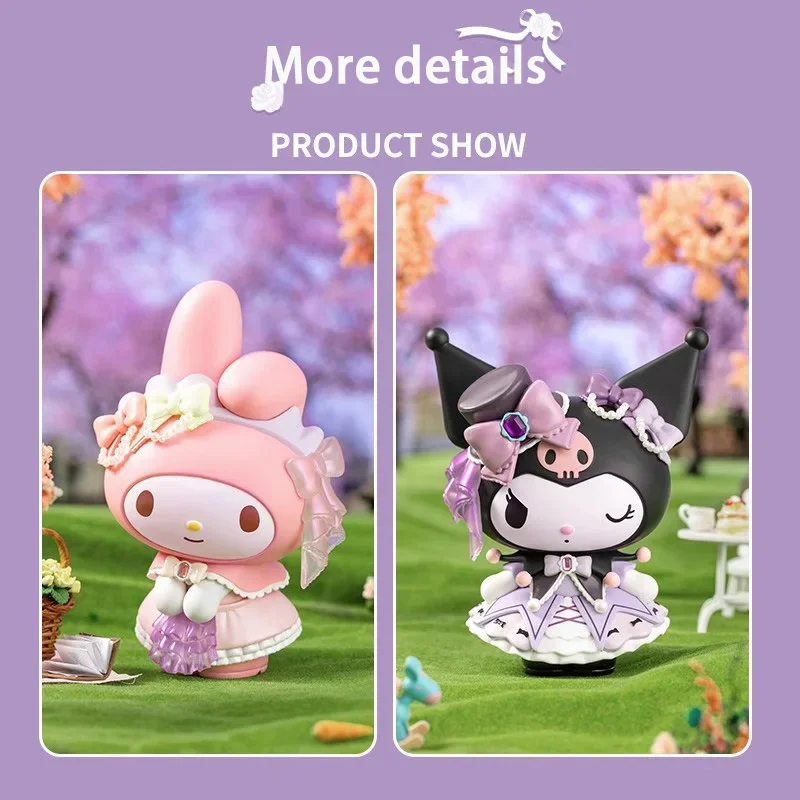 

Genuine Sanrio series Kuromi Melody dolls Rosebud Club series desktop decorations Hot selling in stock Cute Funny Girl Gift