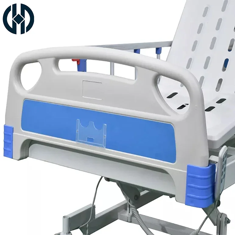 ABS Electric Hospital Bed Medical Sick Baby Disable Adult 3 Function Two Manual Crank Nursing Patient Bed Care Care Bed