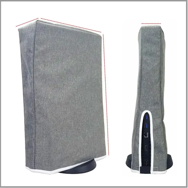 1pc Nylon Dust Cover With Dust Plug For Ps5 Anti Scratch Soft Neat Lining Dust Guard For Ps5 Console Protective Cover