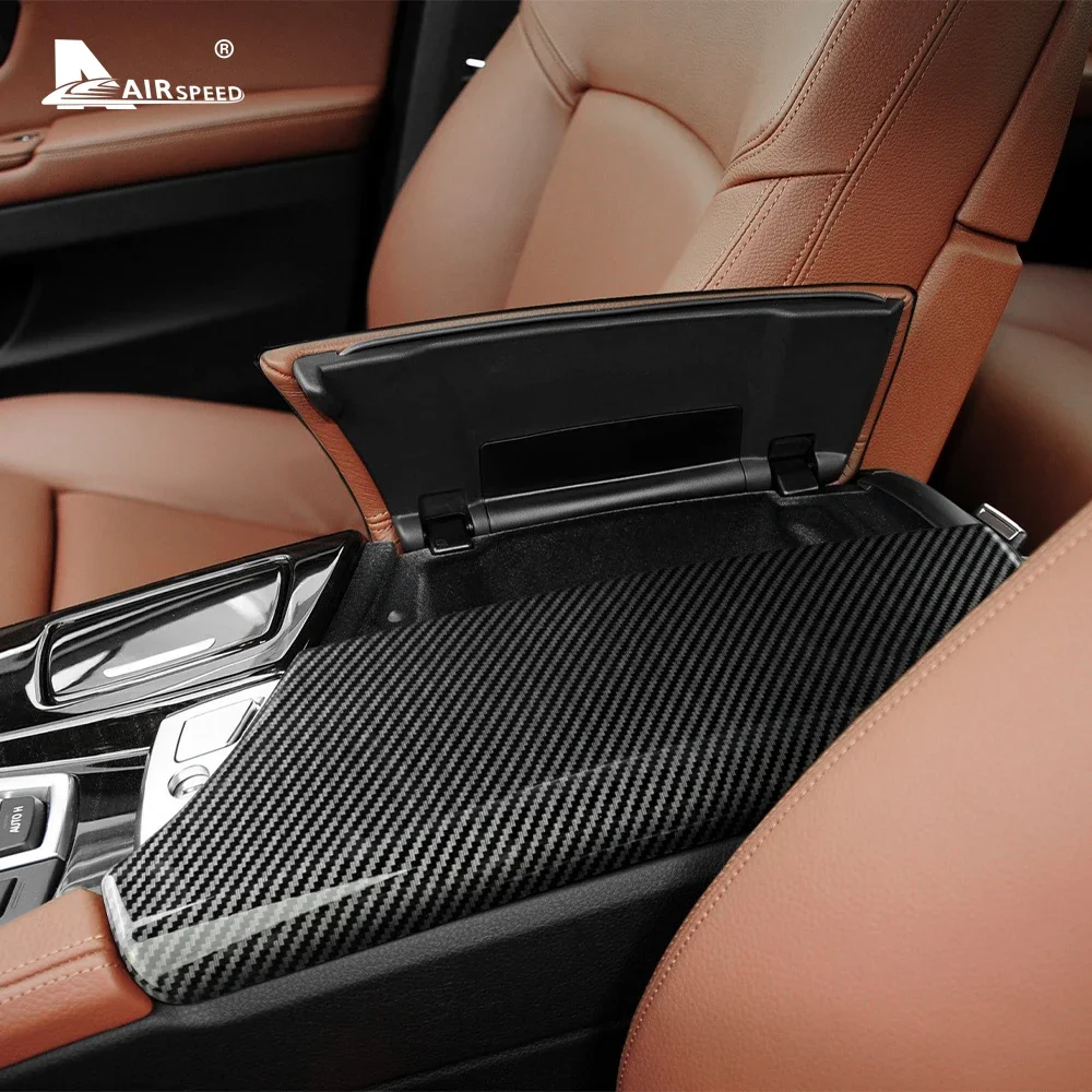 

Для BMW 5 серии F10 F18 520i 525d 523i 2009-2016: Защитная накладка на подлокотник с текстурой карбона (ABS)