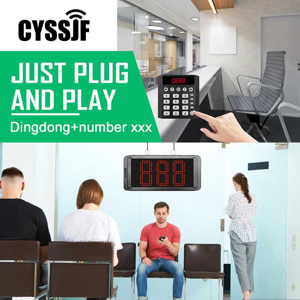 Hot Sale Multi-functional Wireless Queuing System for Bank Hospital Restaurant