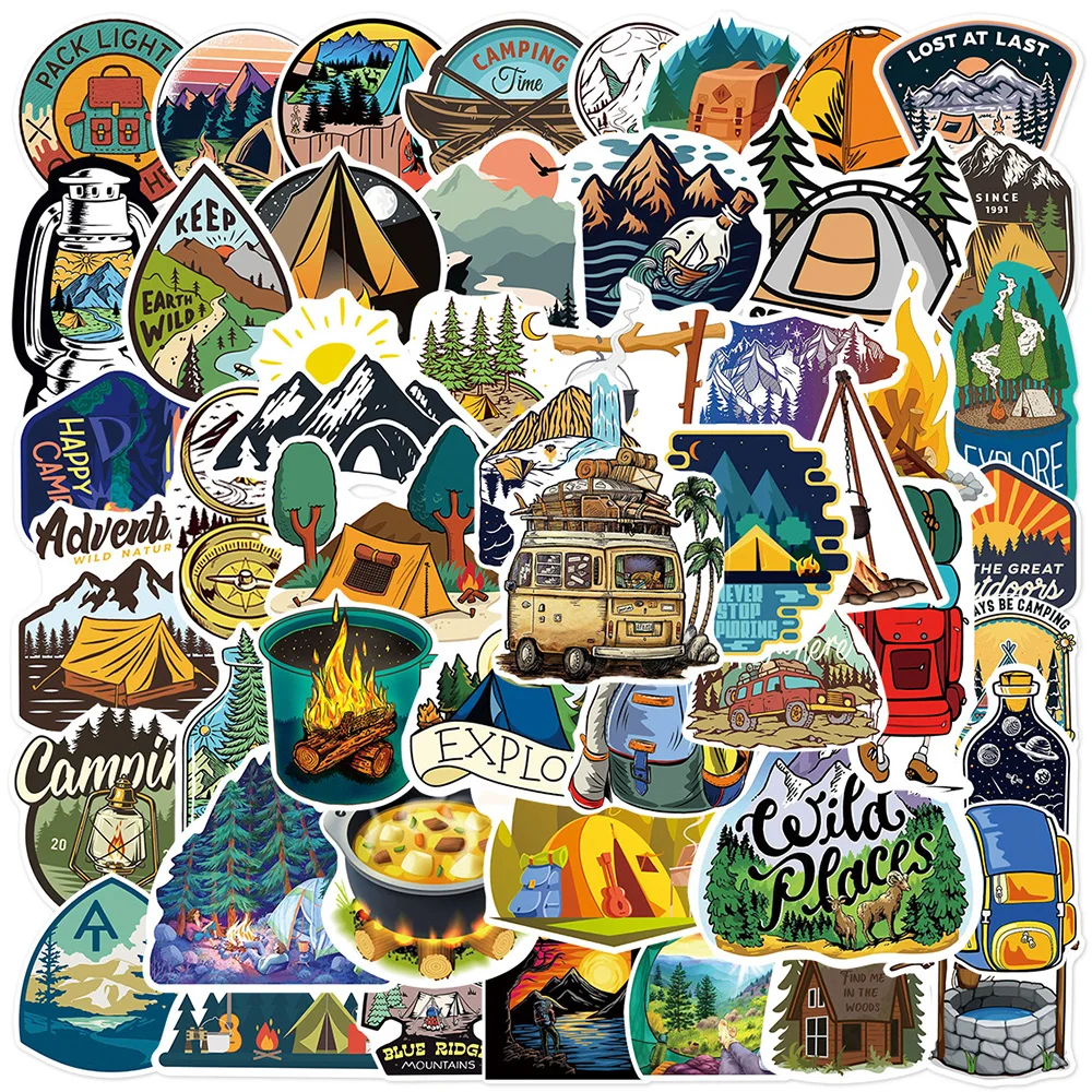 10/30/50 autocollants de campi - Outdoor Adventure Books avis et prix