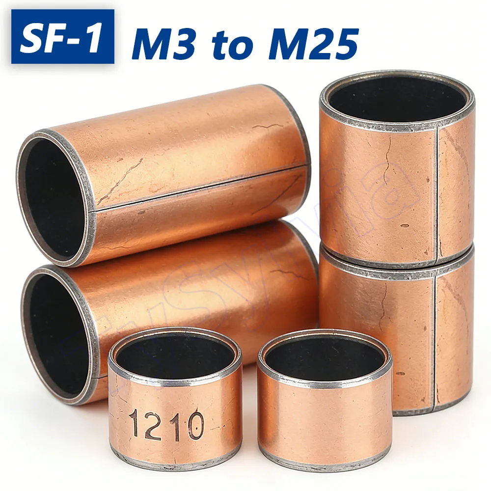 

M3 to M25 SF-1 Self Lubricating Composite Bushing Copper Plating Shaft Sleeve Oil-Free Bearing Bushings