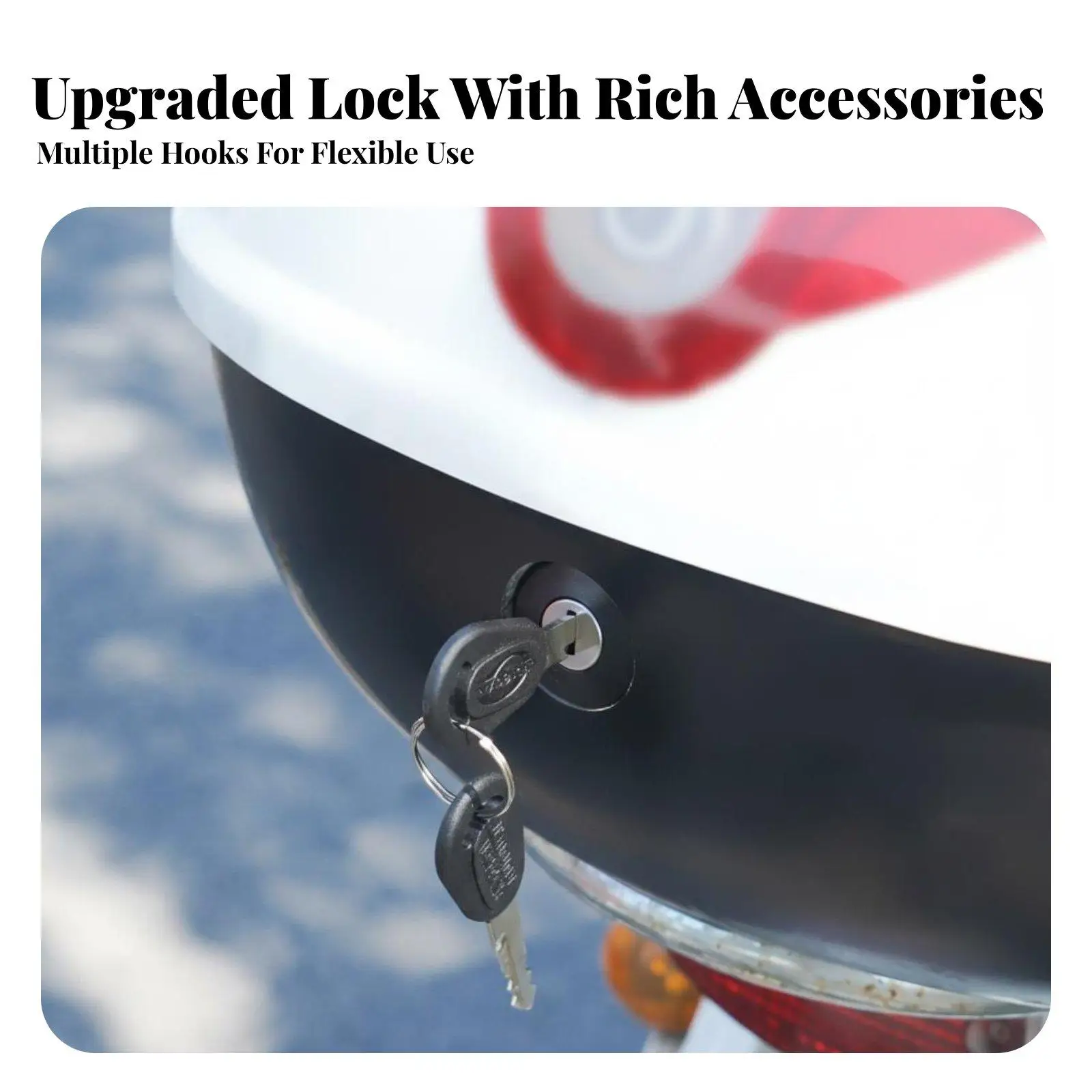 High Strength Motorcycle Trunk Lock Rear Box Security Latch Universal Hardware for Electric Scooter