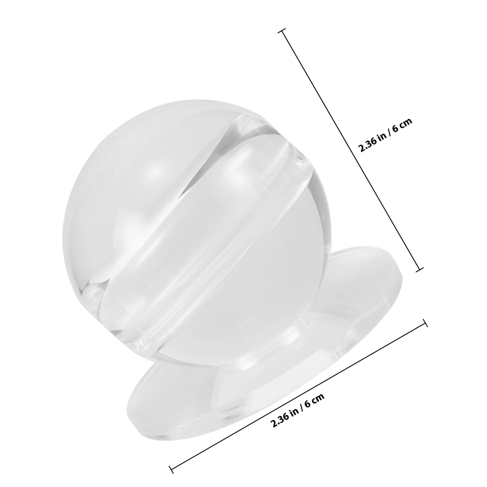 كرة البلياردو لمعدات الدعامة للتدريب على أداة الممارسة الشفافة بالنقاط #2