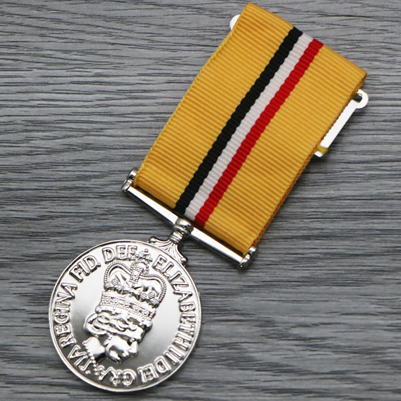 UniteUK القوات المسلحة البريطانية العراق ميدالية شارة شريط أصفر ميدالية قلادة الديكور الحرف الهدايا مع صندوق حديد