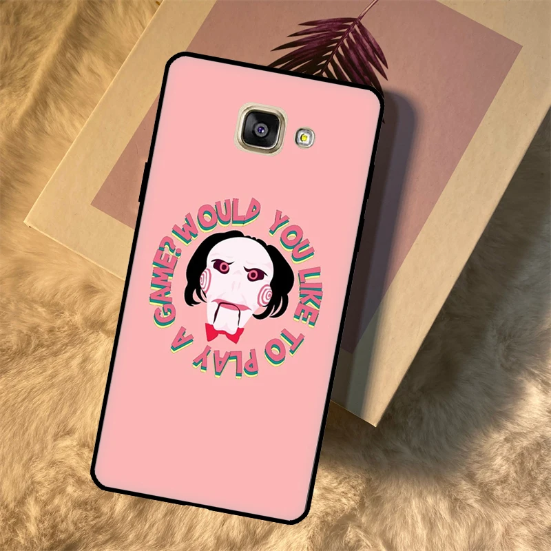 Funda de terror Saw Jigsaw Killer para Samsung Galaxy A3 A5 2016 J3 J5 J7 2017 J2 J6 J4 Plus J8 A6 A7 A8 A9 2018