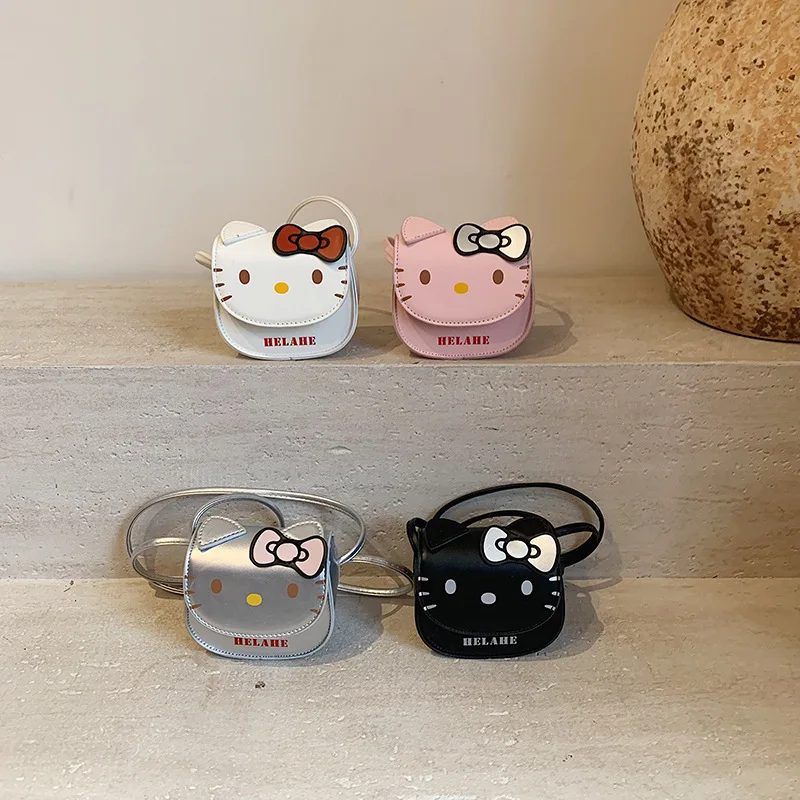 

Новая мини-женская сумка на плечо Sanrio Hello Kitty в стиле аниме Y2K, модный мультяшный кошелек для макияжа, губная помада, сумка для наушников, подарок для друзей