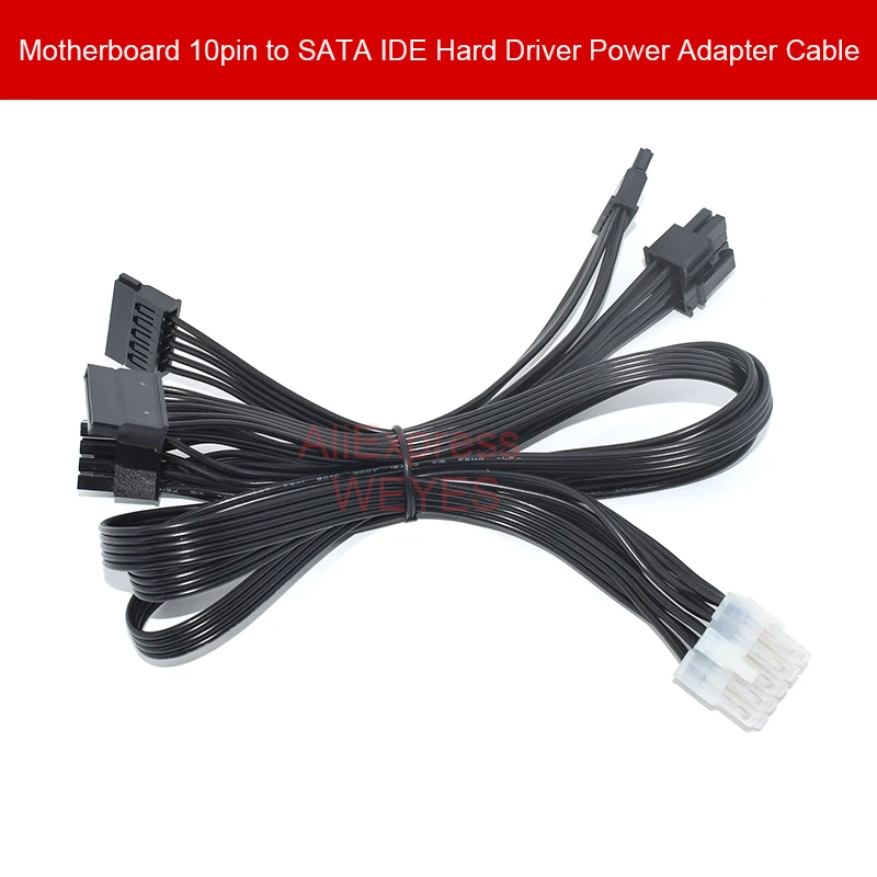 

10Pin to PCI-E 8Pin ( 6+2 Pin ) & SATA & 4Pin IDE Molex Adapter Power Cable For HP DL380G6 G7 Server Power Cable Cord