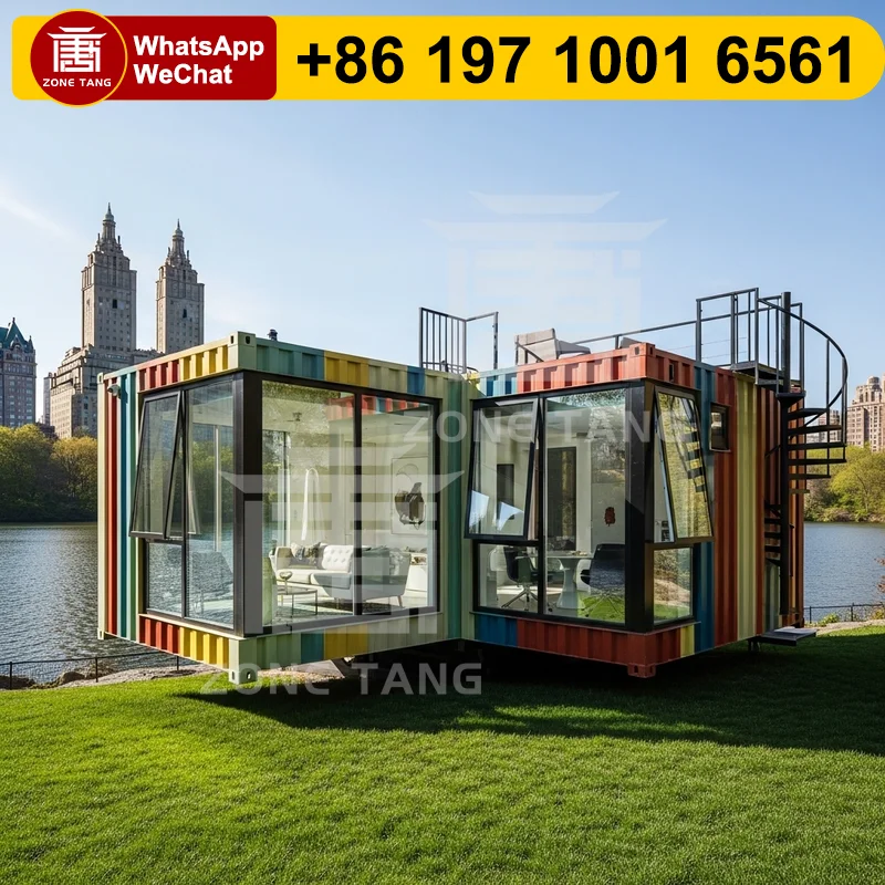 Thermal Insulation Flat Pack Home Container House For Sale Prefab Houses Factory Prefabrication Repairable Modern Mobile Home