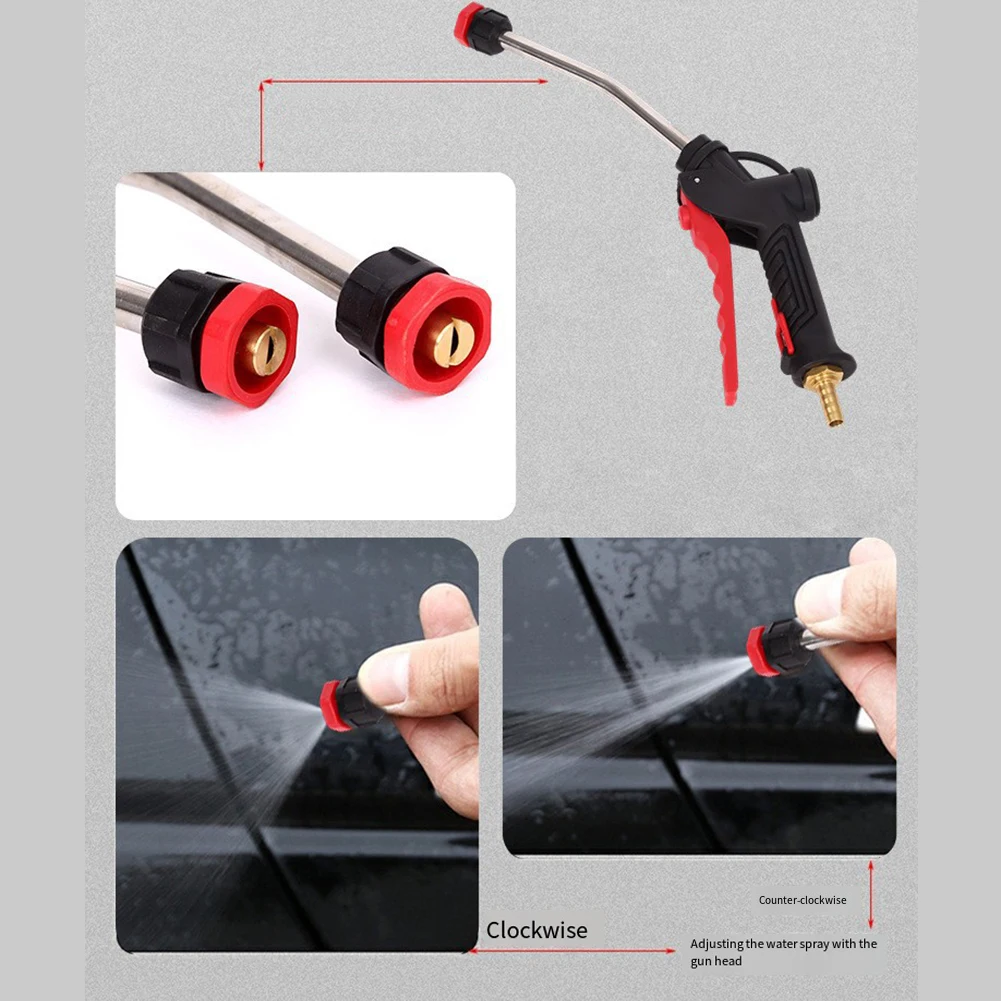 

Outdoor Cleaning Car Cleaning Tool Multifunctional Nozzle Car Cleaning Sprayer Tool Foam 37cm Easy Storage Efficient Cleaning