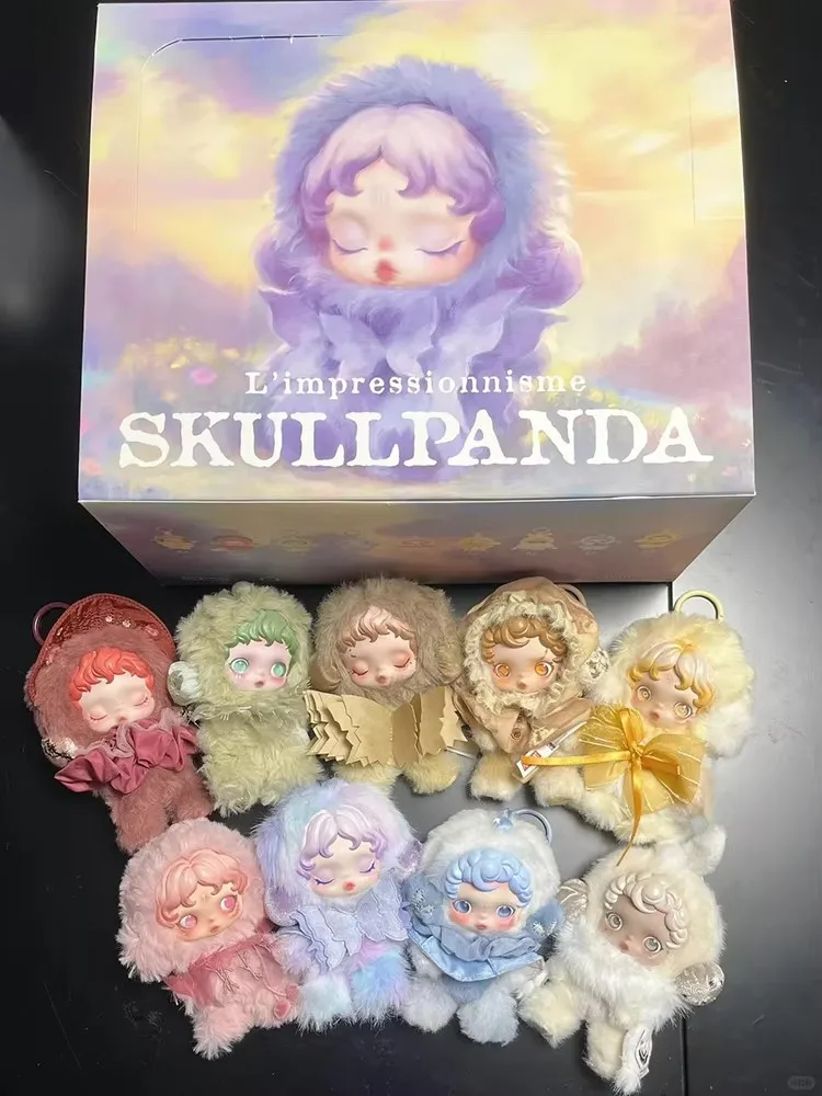 

Genuine Skullpanda V2 L'Impressionnisme Series Blind Box Skullpanda Vinyl Plush Pendant Doll Mystery Box ToyValentine's Day Gift