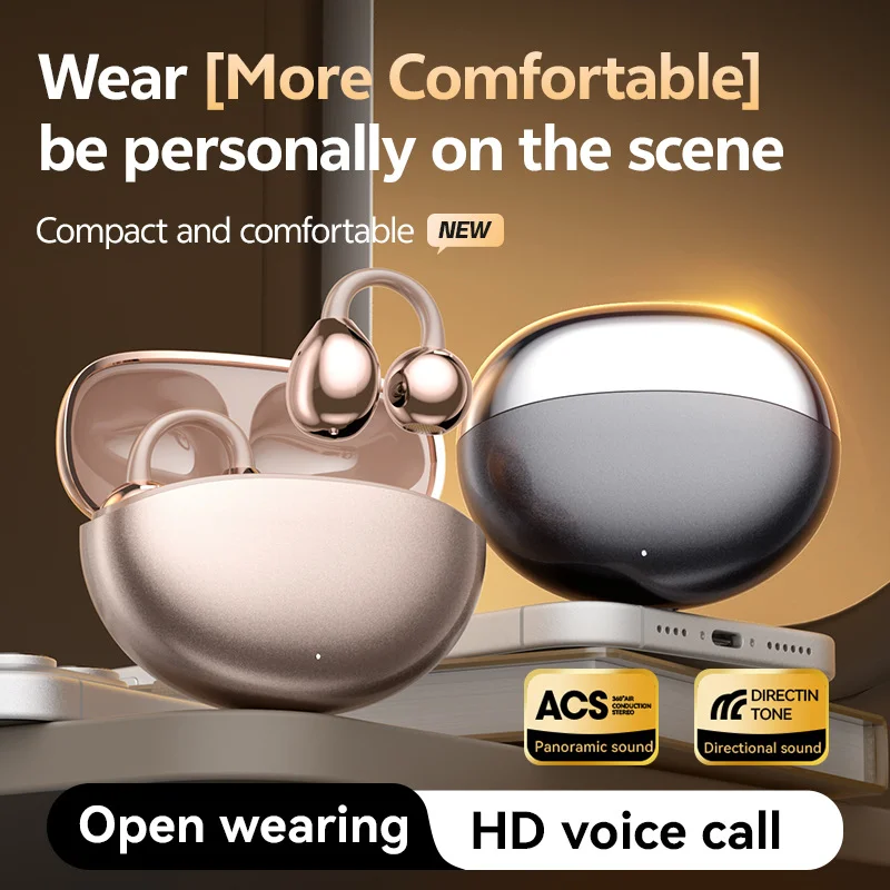 

The SW133 Bluetooth headphones are in-ear high-quality bone conduction true wireless HIFI headphones, perfect for music