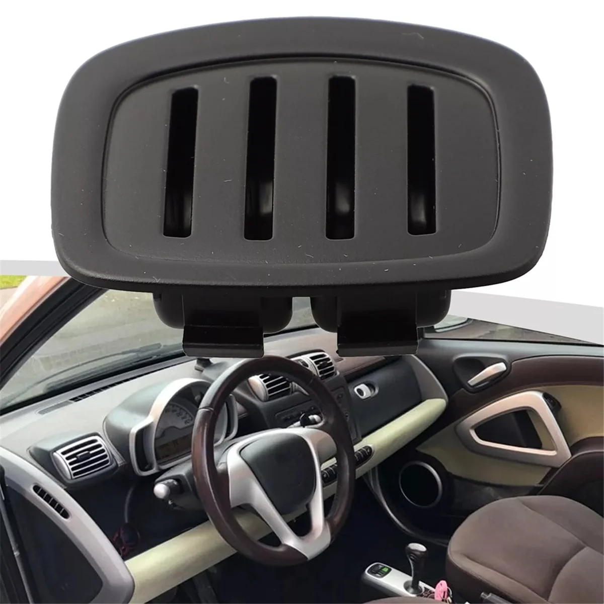 Car Center Tunnel Console Cover Strip for Smart ForTwo 451