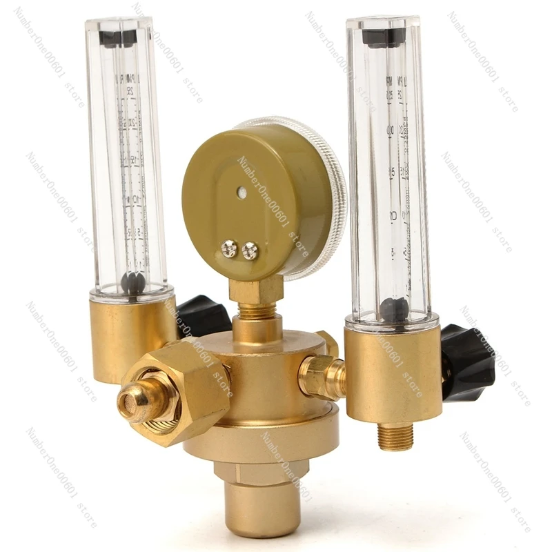 CO2 Argon  Gauge Pressure Regulator Mig Tig Flow Meter Control Valve Welding Gas Double Tube Bubble Counter Aquarium Flowmeter