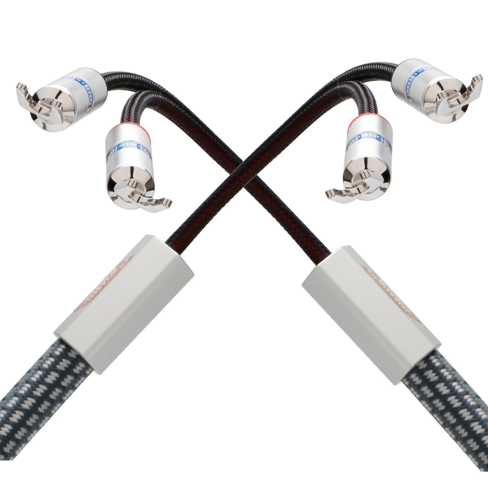 Paar Monosaudio S802 11AWG Lautsprecherkabel mit Rhodium-Beschichtung und Y-Spade-Steckern für Heimkino und High-End-Verstärker – Detail 20